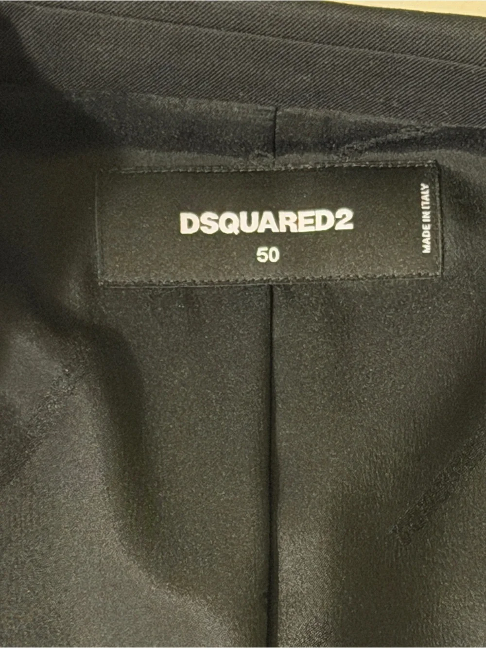 DSQUARED2 Black Men's Blazer with Silver Zip Accent